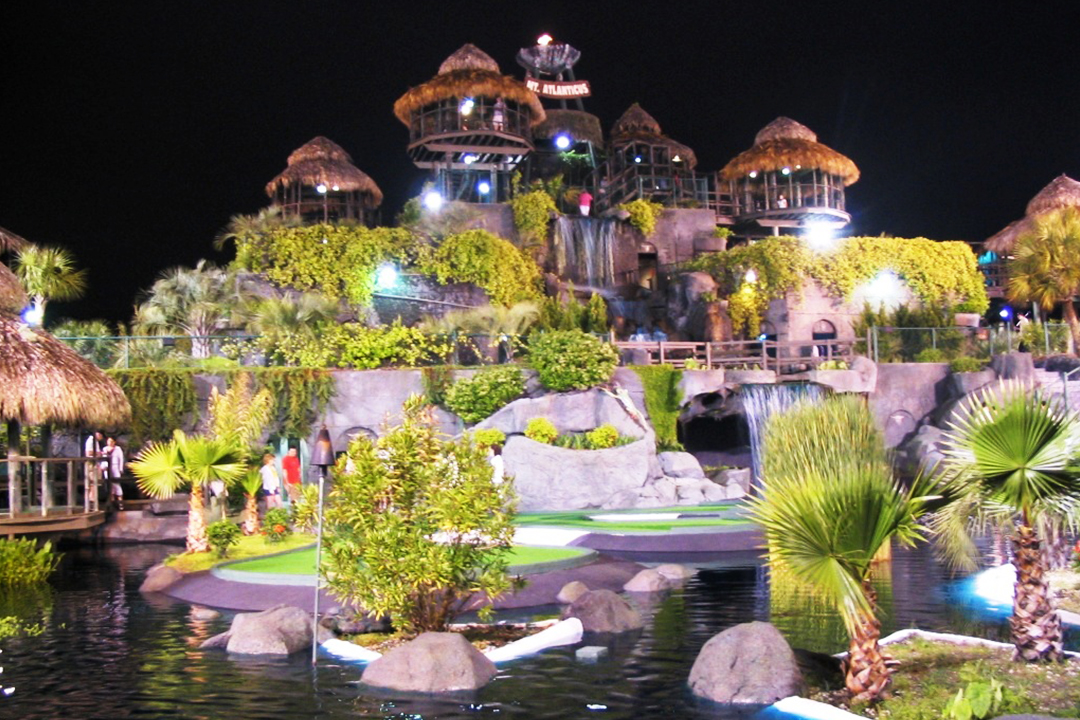 Mini Golf Course made to look like jungle village
