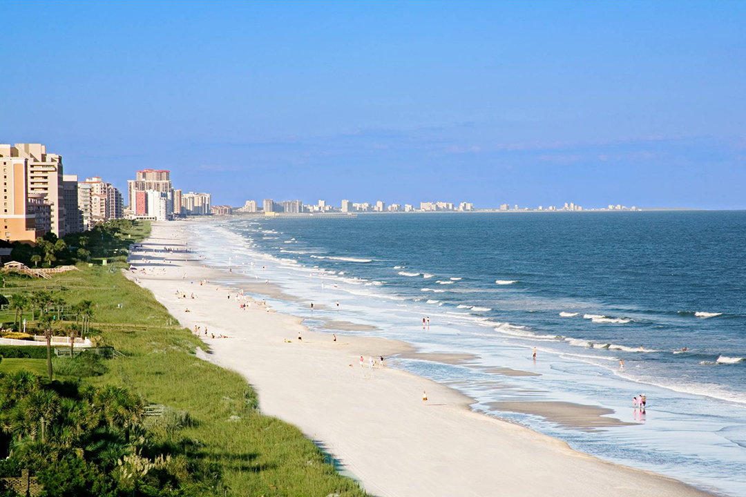 beach views of the Atlantic Ocean from Myrtle Beach