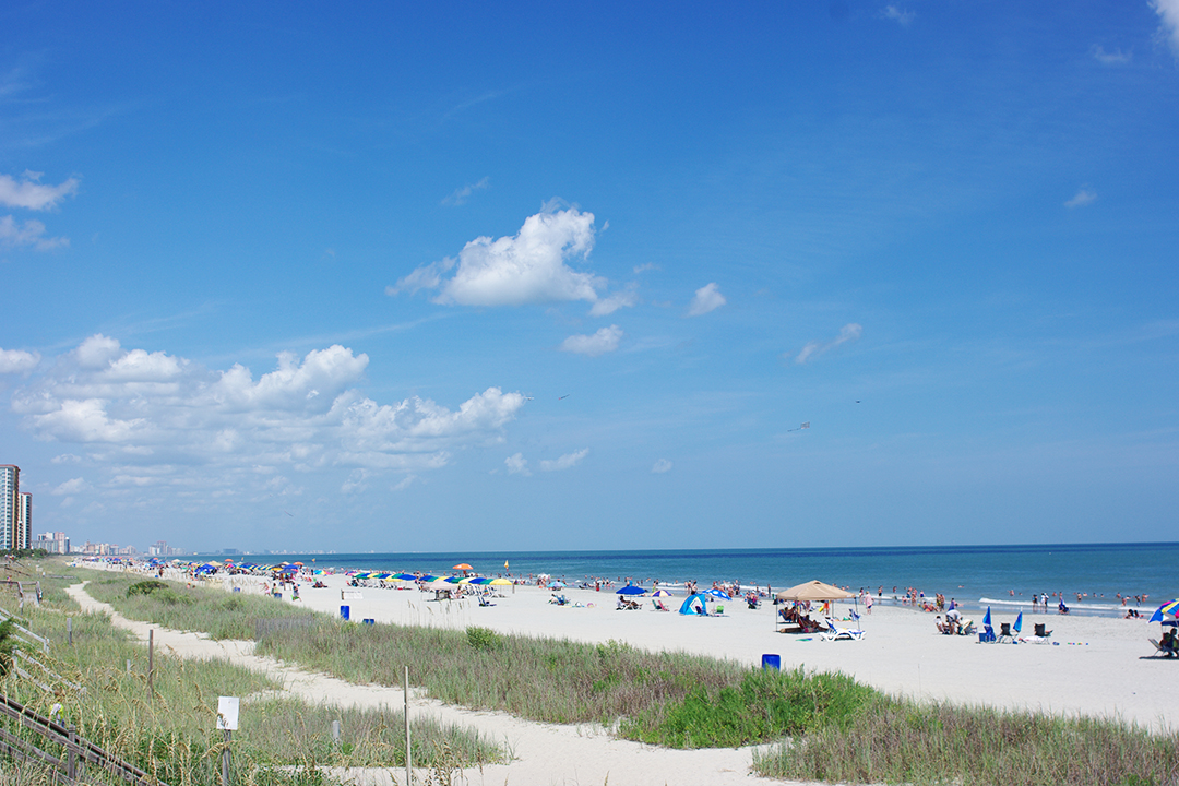 beach views of the Atlantic Ocean from Myrtle Beach