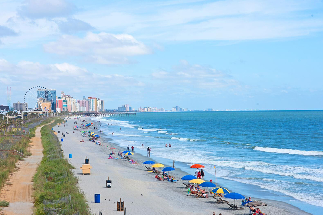 beach views of the Atlantic Ocean from Myrtle Beach