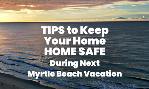 Beach Thumbnail with Tips to Keep your Home Safe Caption