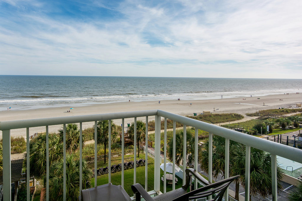 The Strand Oceanfront Efficiency Balcony View
