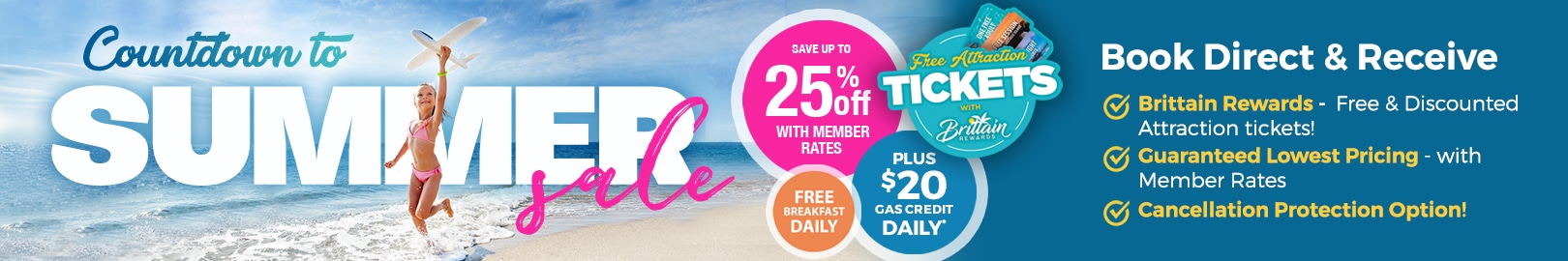 Countdown to Summer Sale - Save Up To 25% + $20 Gas Credit Daily