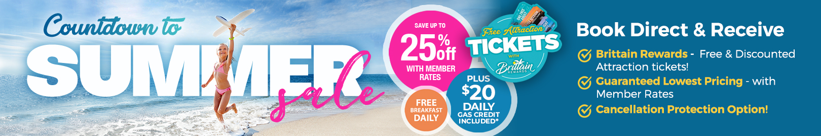 Countdown to Summer Sale - Save Up To 25% + $20 Gas Credit Daily