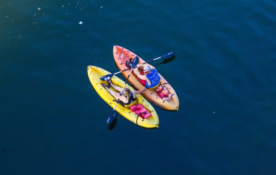 two kayaks