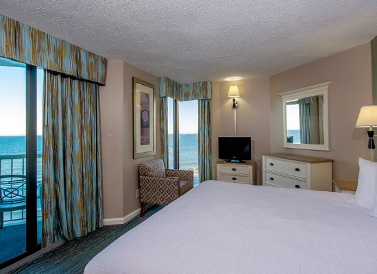 Oceanfront Deluxe King Suite Bedroom