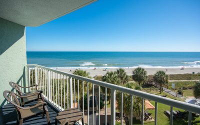 Picture of the balcony overlooking the ocean